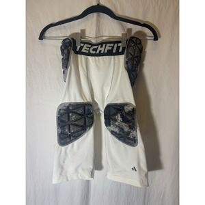Adidas Men's Tech Fit Compression‎ Padded Football Shorts White Size XL W31